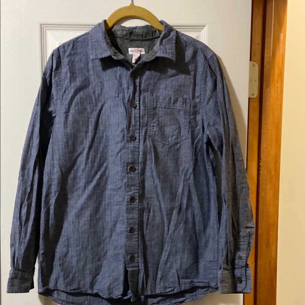 Cat & Jack Blue Button-Up Shirt
